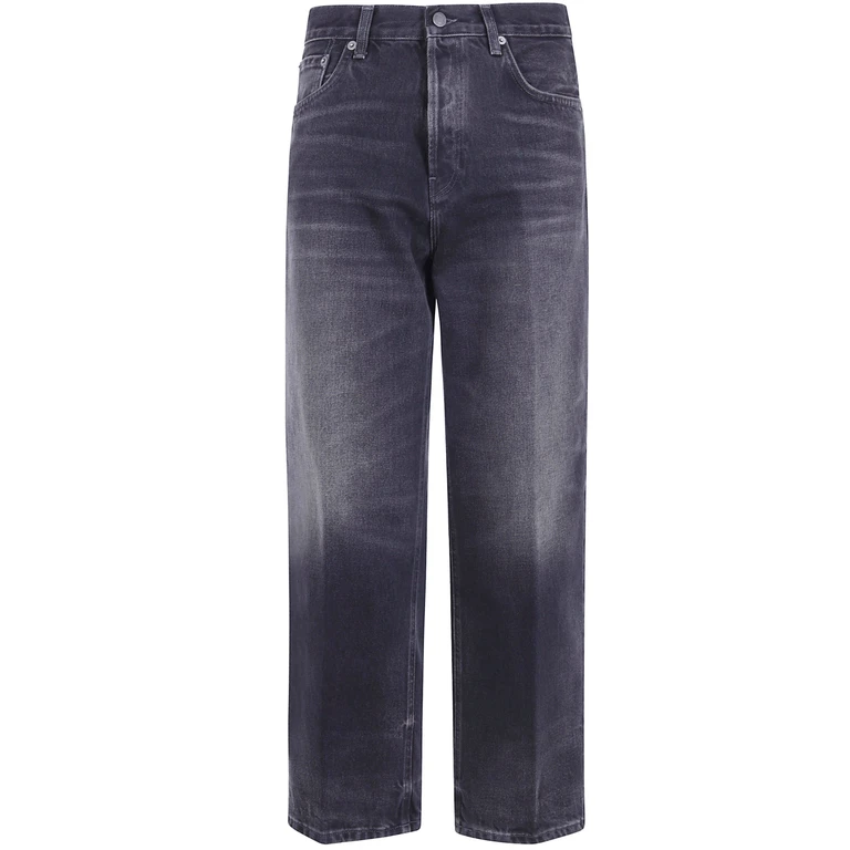 Jeans Cropped Loose "Betty Vintage Black"