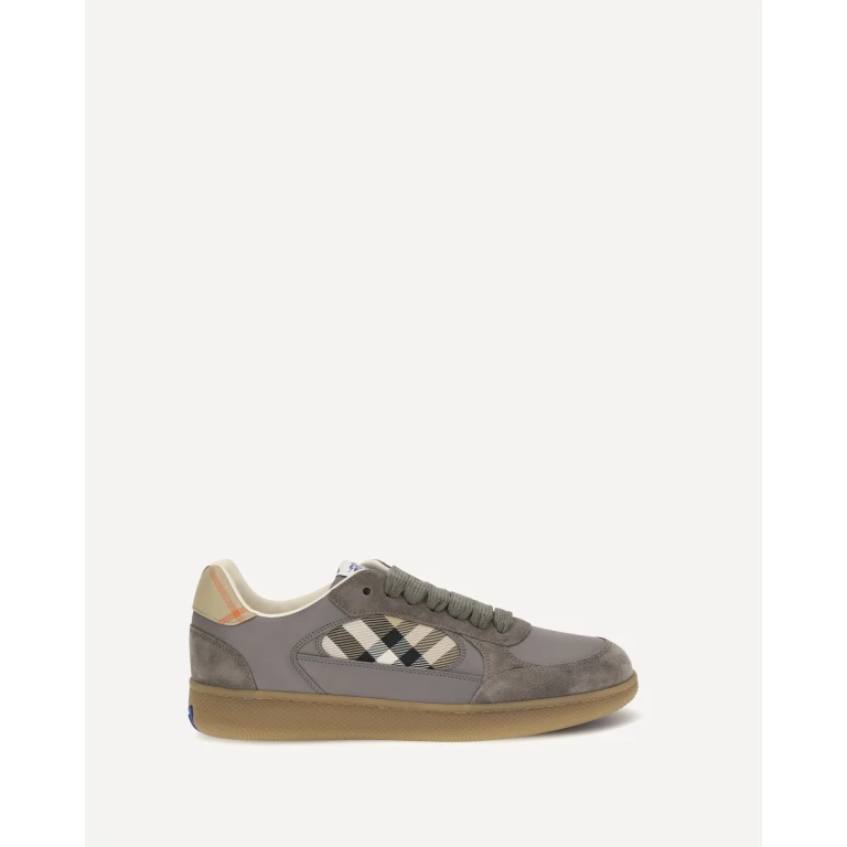 Terrace leather and Check Sneakers Male 44