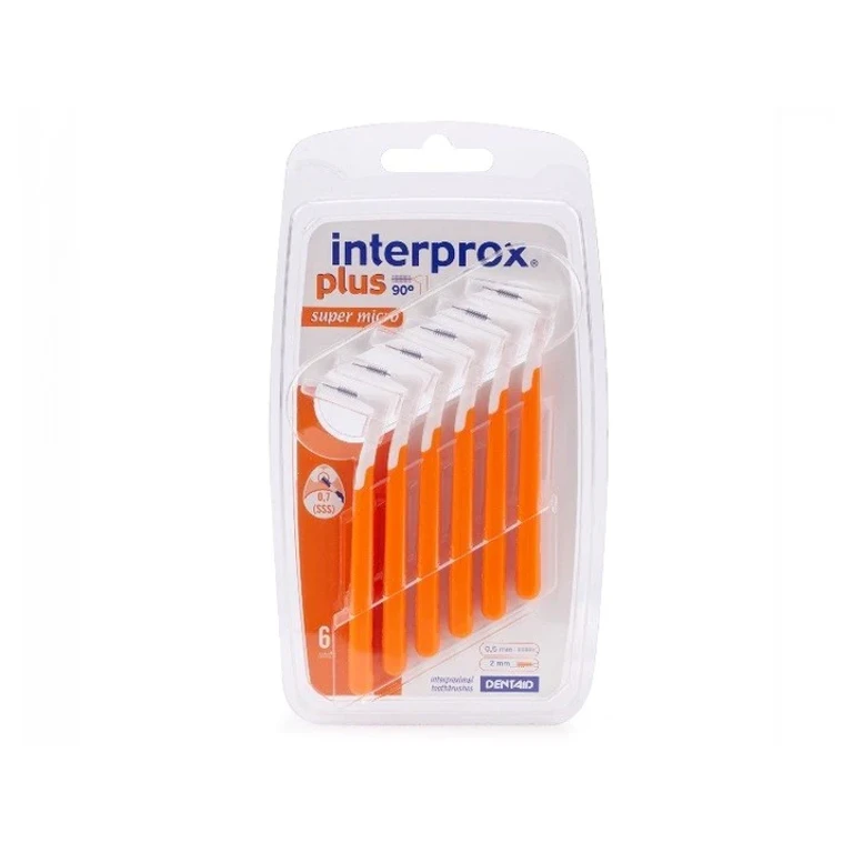 Interprox Plus 90° Super Micro Interdental Brushes 2mm x6