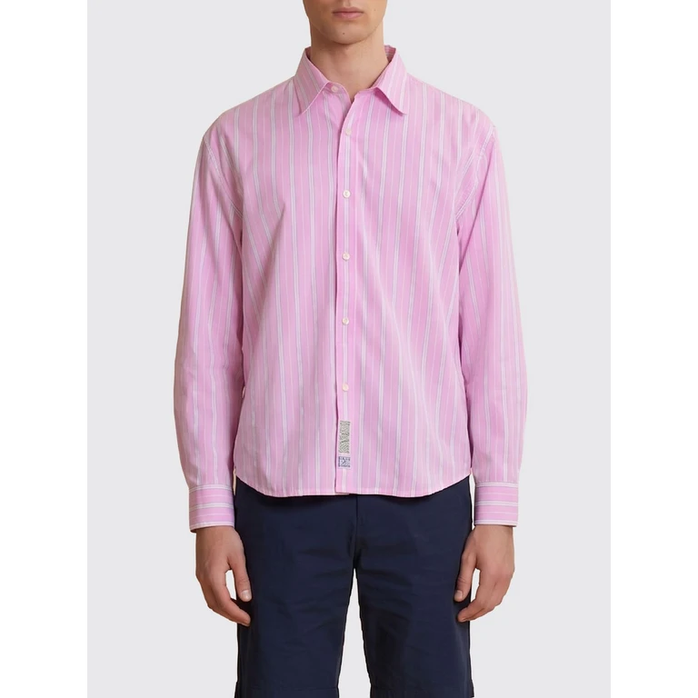 Striped Long-Sleeved Cotton Shirt (MCC003PP737S5247)