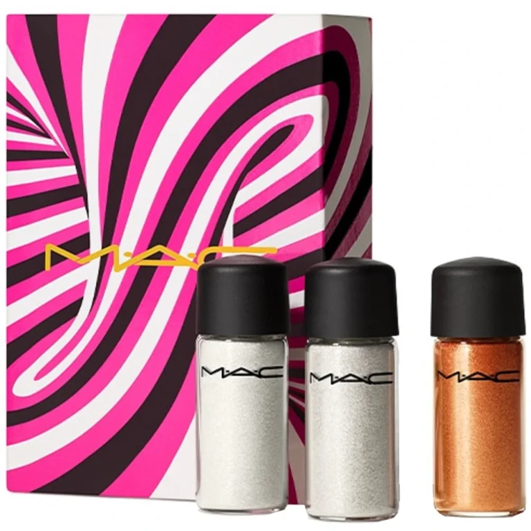 MAC Glitter Eyeshadow Set Sprinkle Of Magic Red Gold Bronze 25g