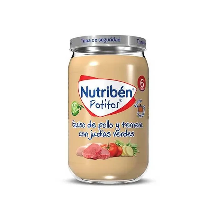 Nutribén Baby Food Chicken, Beef, and Green Beans 235g