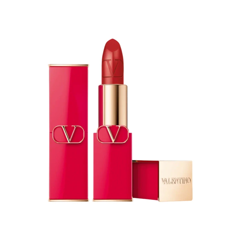 Red Satin Finish Cream Lipstick 205A Refillable 3.5g