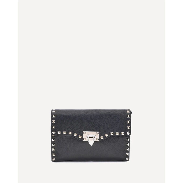 Rockstud mini Shoulder Bag in garnet calfskin Female UNI