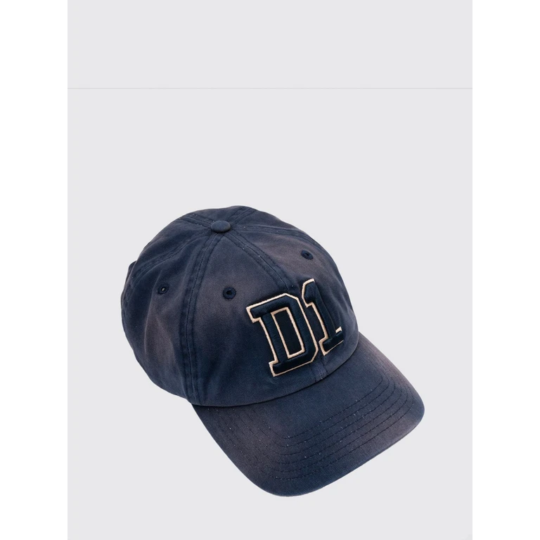 Cotton Baseball Cap With Logo (CPCTU008NAVYBLUE‘D1’CAP)