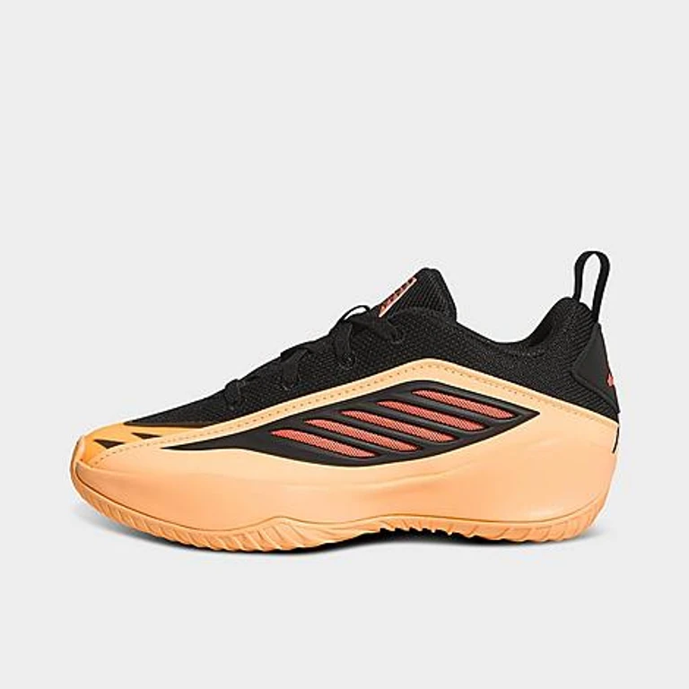 adidas Little Kids Believe That 1 Basketball Shoes in Acid Orange/Core Black/Acid Red Size: 1.0