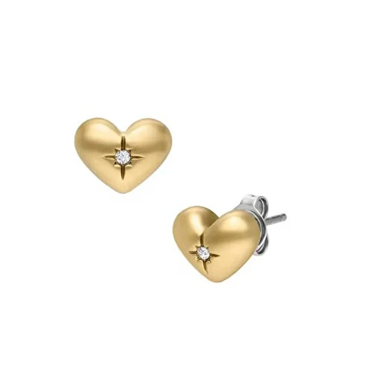 Romantic Heart-Shaped Gold-Plated Earrings Sadie Jf04832710