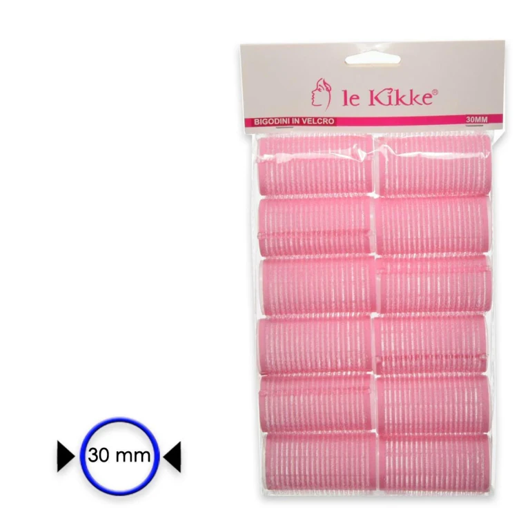 velcro curler in bag 12 pieces diam. 3 cm