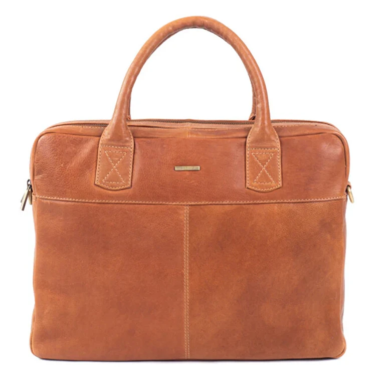 Men's Leather Bag 15 cognac