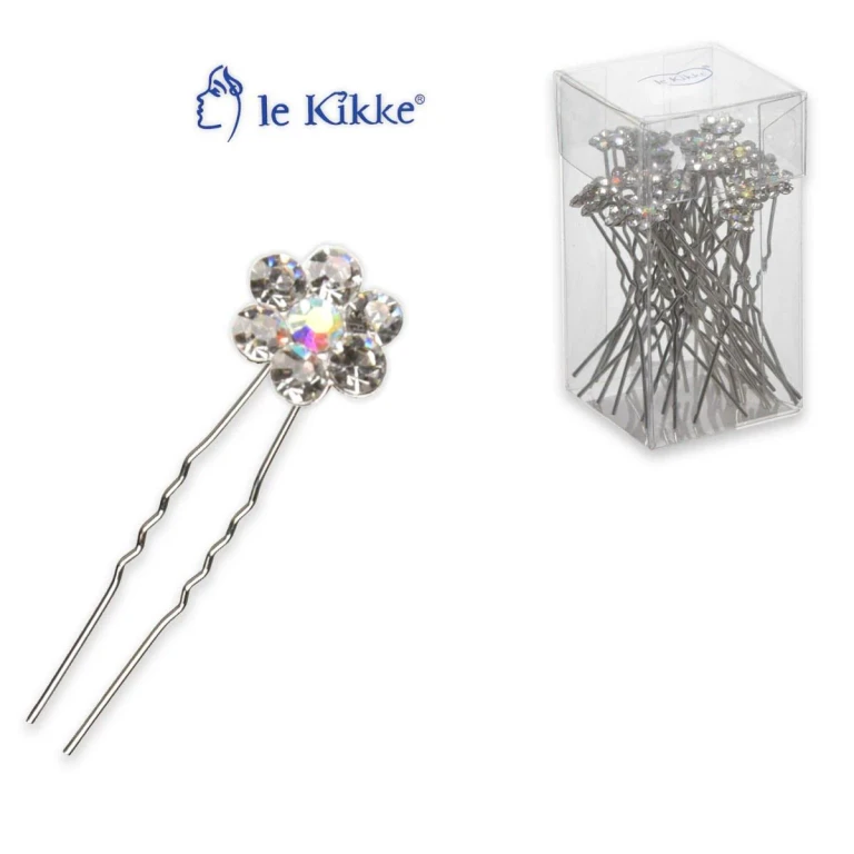 little flower hairpin crystal box of 24 pieces