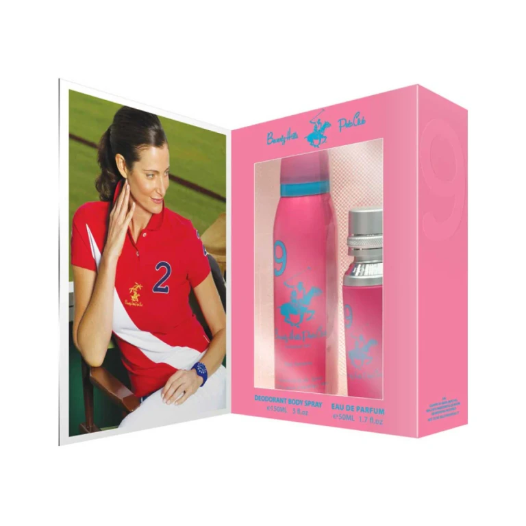 Gift set Beverly Hills Polo Club: 1982 - Sport 9, Eau de parfum, for women, 50 ml + 1982 - Sport 9, antiperspirant, deodorant spray, for women, 150 ml