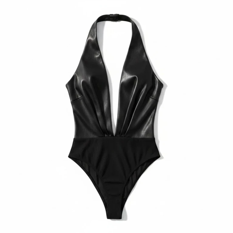 Faux leather bodysuit Woman M