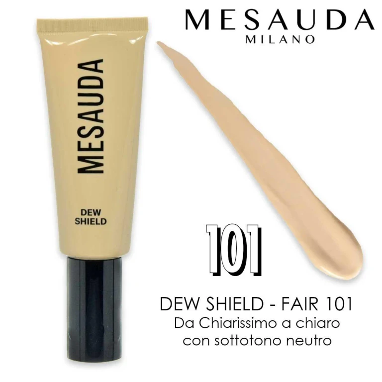 Mesauda Dew Shield Bb Cream 101 Tinted Hydrating and Protective with Spf 20
