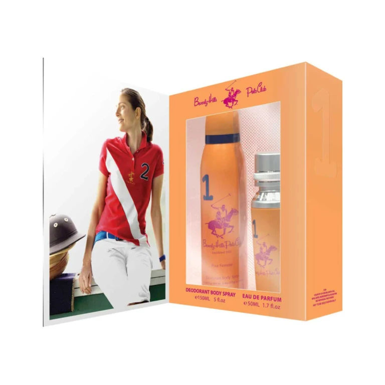 Gift set Beverly Hills Polo Club: 1982 - Sport 1, Eau de parfum, for women, 50 ml + 1982 - Sport 1, antiperspirant, deodorant spray, for women, 150 ml