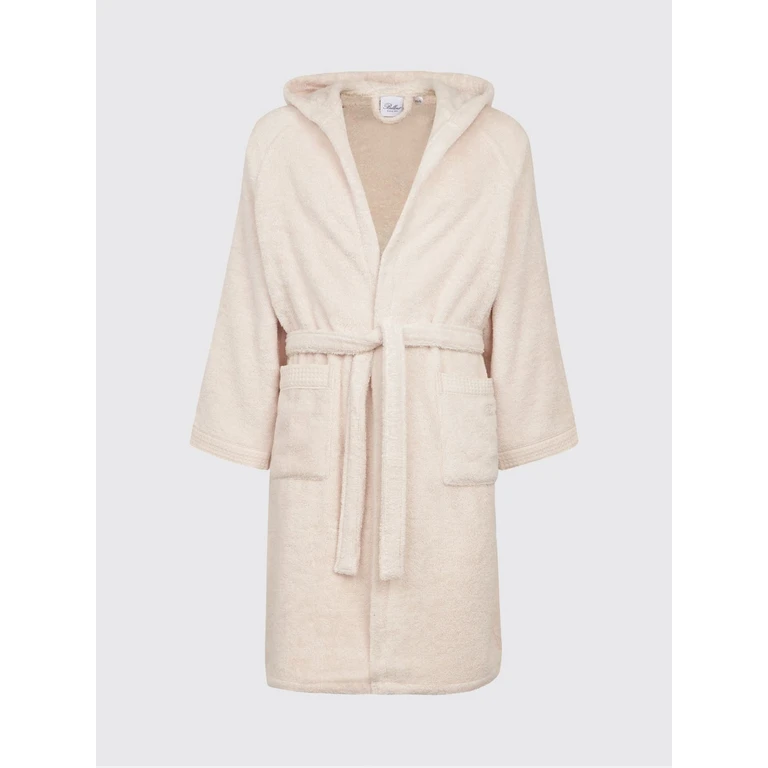 Fiocco Hooded Bathrobe in 400 gsm Cotton Terry (2025683ROSA)