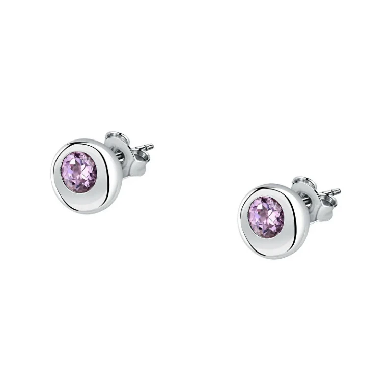 Popular Semi-Precious Sterling Silver Stud Earrings Saxn20