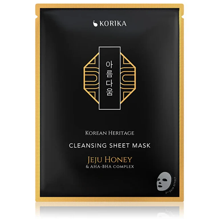 Cleansing Fabric Mask with Jeju Honey and AHA, BHA Complex Korean Heritage (Cleansing Fabric Mask) 25 g