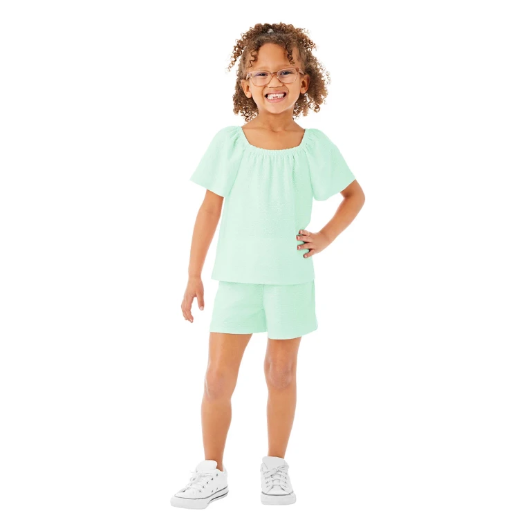 Girls 2Pc Playwear Green 3T:- Green, 3T