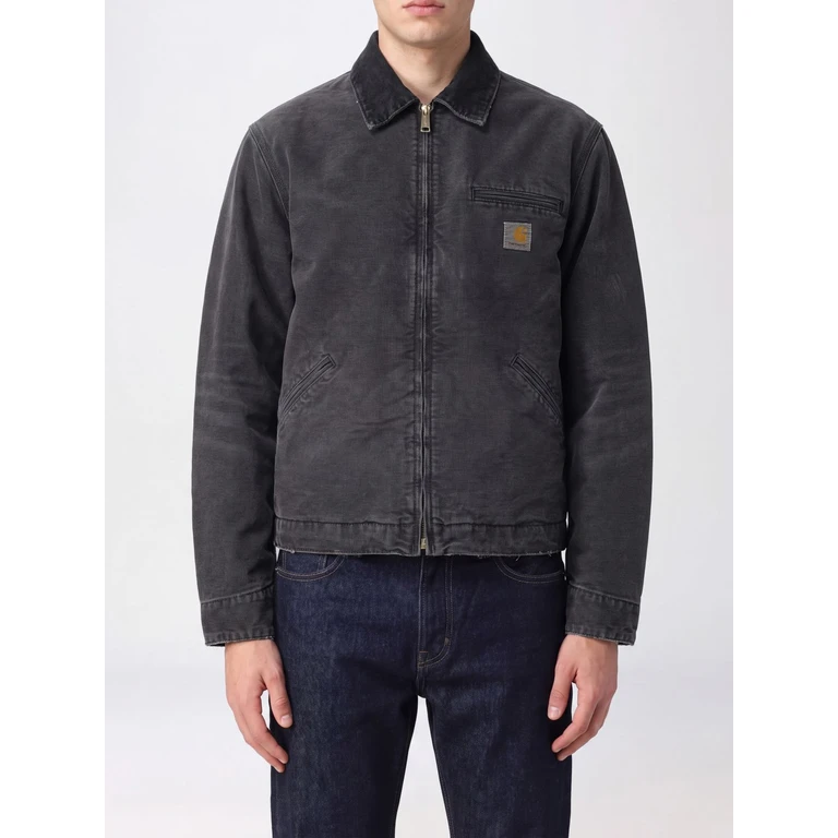 OG Detroit Cotton Jacket with Zip Closure and Logo Patch (I03528000E17)