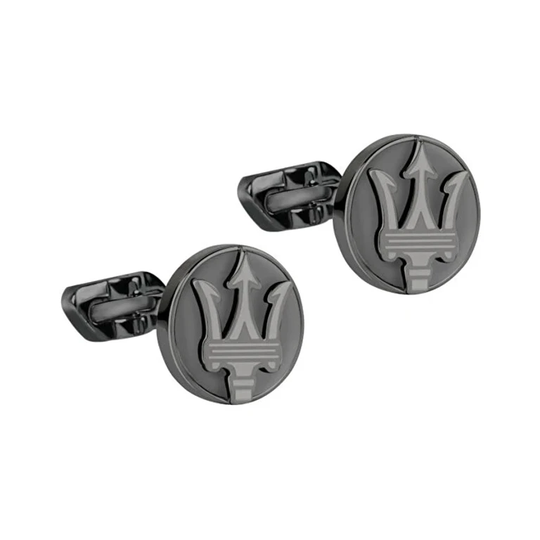 Elegant Black Steel Cufflinks Jm418Ank10