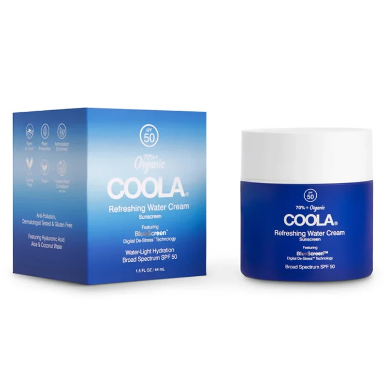 Organic Facial Sun Cream Refreshing Water Cream Coola Spf50 44ml