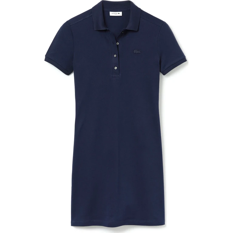 Stretch Cotton Piqué Polo Dress - Women's