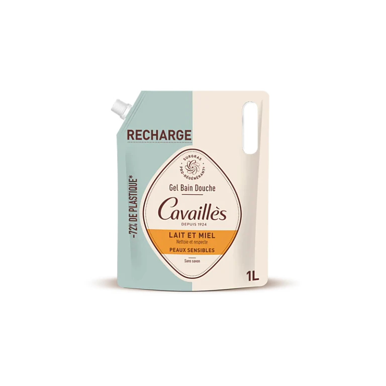 Latte e Miele Pelli Sensibili Eco-Ricarica 1 L — Gel Bagno e Doccia