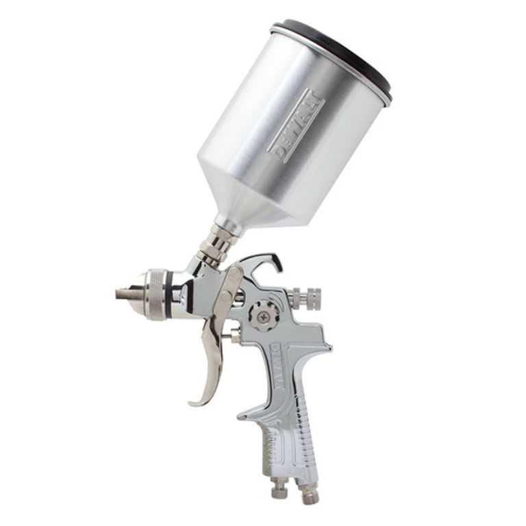 DWMT70777 Gravity Feed HVLP Air Spray Gun with 600cc Aluminum Cup