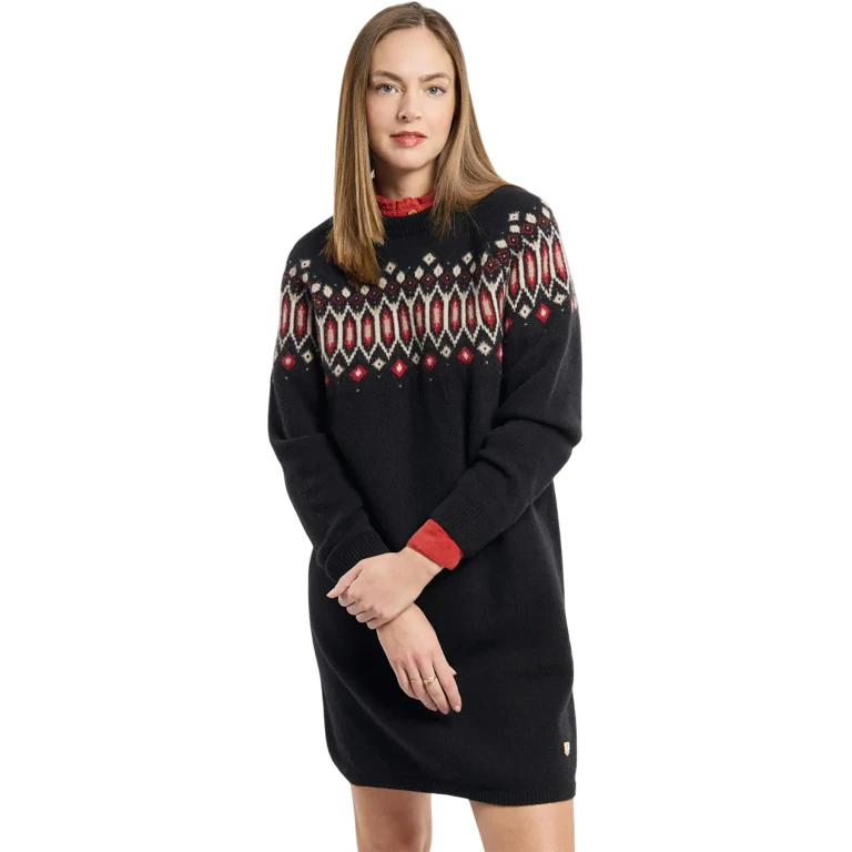 Heritage Wool Jacquard Dress - Women's
