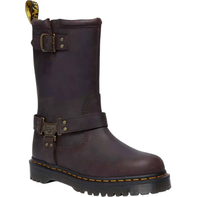 Anistone Hi Leather Biker Boots - Unisex