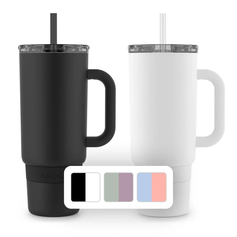 Port 40oz Stainless Steel Tumbler 2pk(Black and White):- Black and White