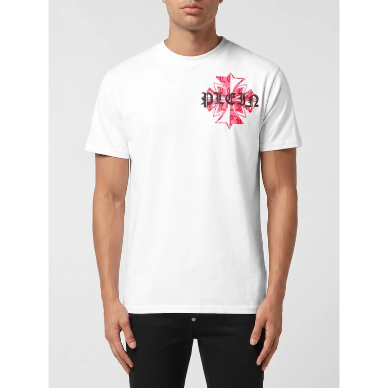 Printed Cotton T-shirt (AAECMTK8698PJY002N01)
