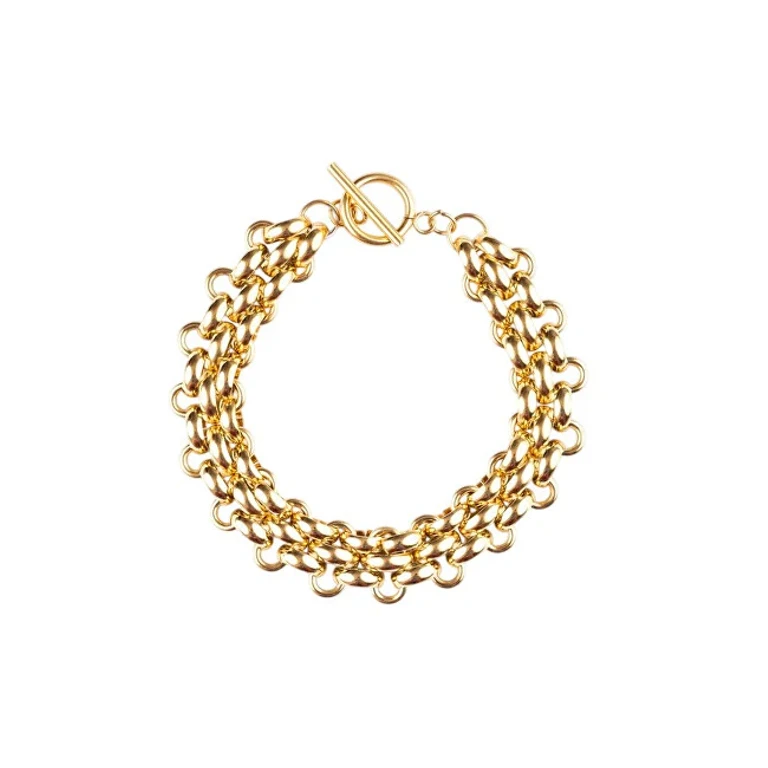 Triple Chain Bracelet Mcb250166G