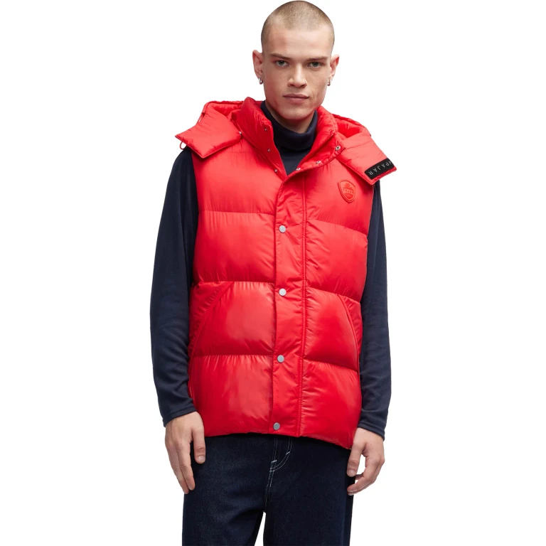 Hyeon Lightweight Puffer Vest with Removable Hood - Men's