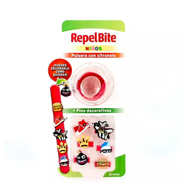 Children's bracelet Repel bites + decorative pins