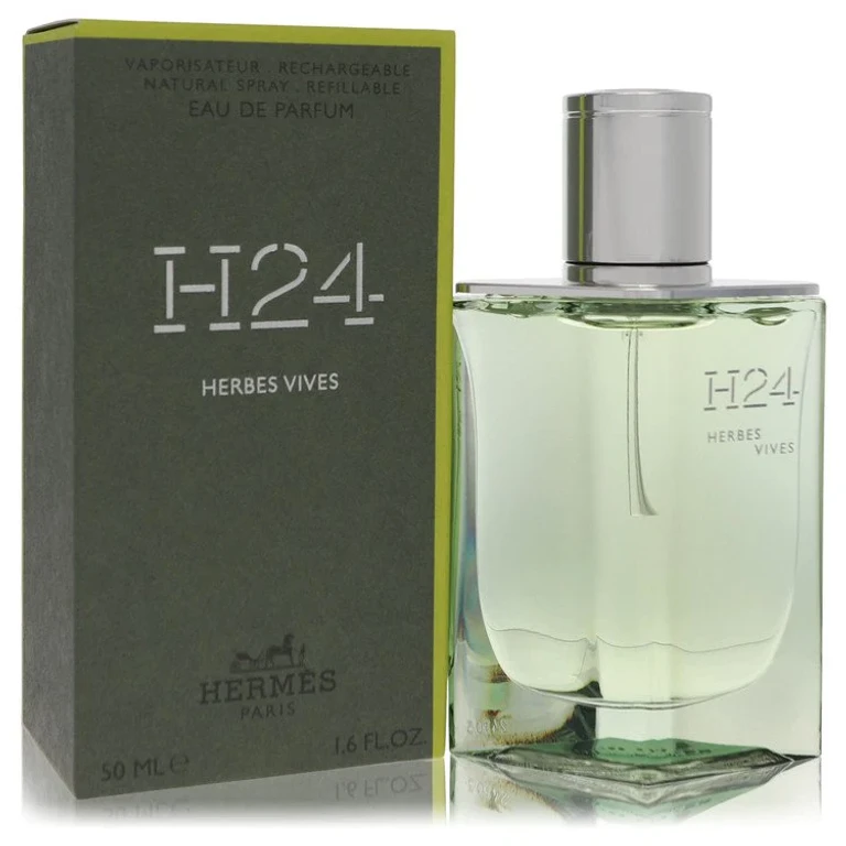 H24 Herbes Vives by Hermes Eau De Parfum Refillable Spray 1.7 oz for Men