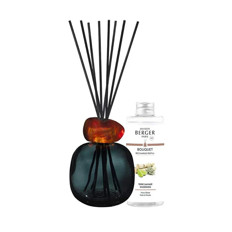 Mineral Black Aroma Diffuser Gift Set + Wilderness 180ml Refill
