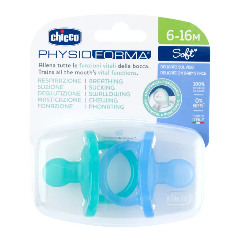 Physio Soft Silicone Pacifier Blue 6-12 Months