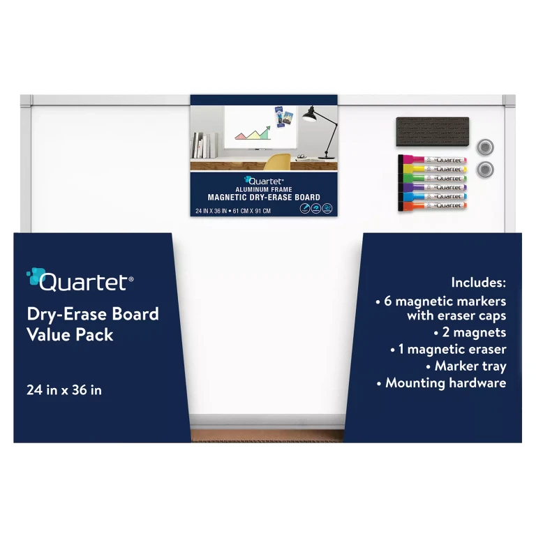 Magnetic Dry-Erase Board, 24' x 36', Value Pack