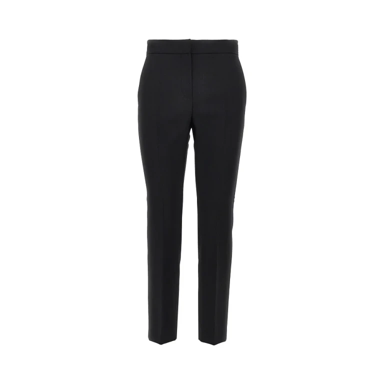 Stretch wool canvas cropped pants Woman 40
