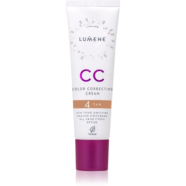 Color Correcting CC cream for uniform color SPF 20 color 4 Tan 30 ml
