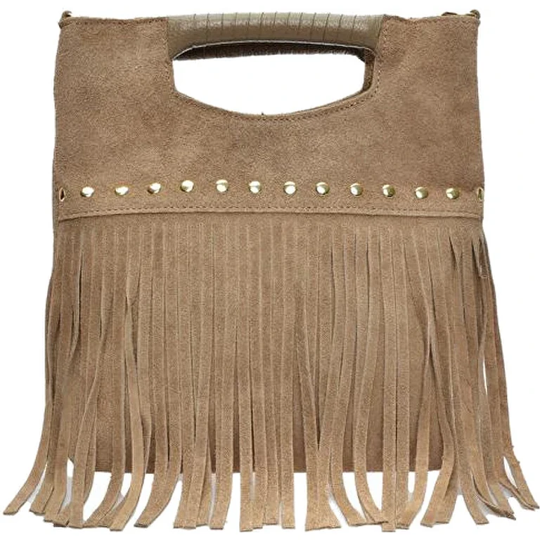 Women's Leather Handbag 8189 mud