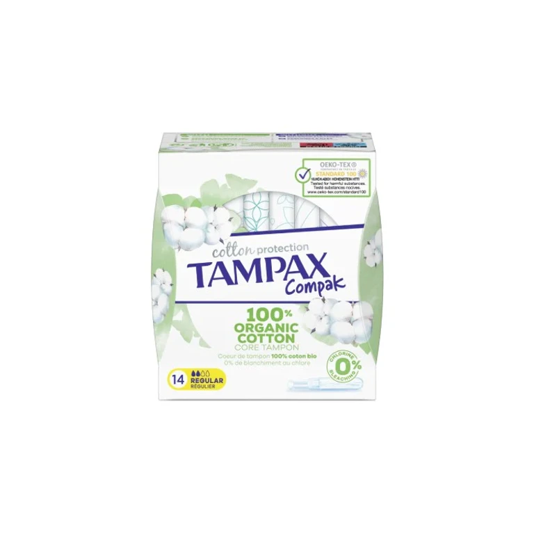 Swabs Tampax Cotton Protection Compak Regular x14