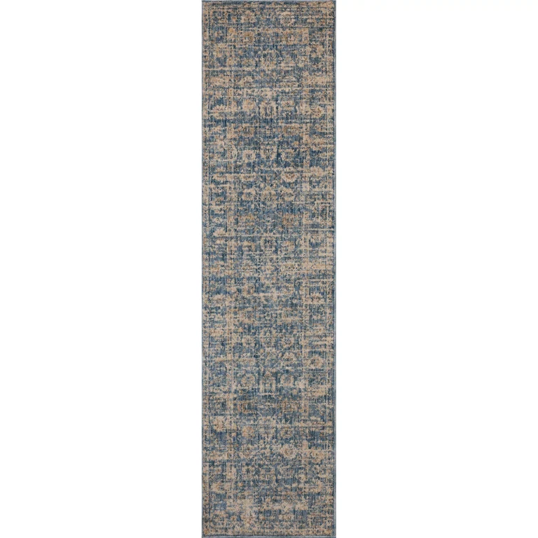 Calypso Area Rugs:- Blue, 2'x8'