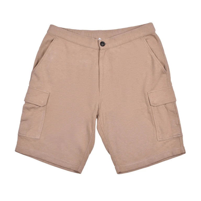 Beige Cargo Shorts
