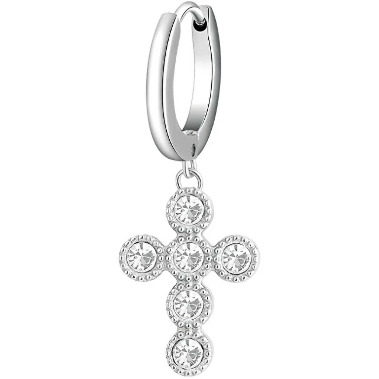 Single earrings IN steel Cross chakra BHKE018