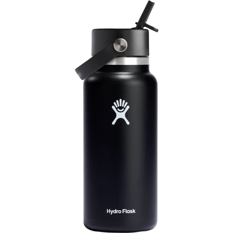 Wide Mouth Bottle with Flex Straw Cap 945ml