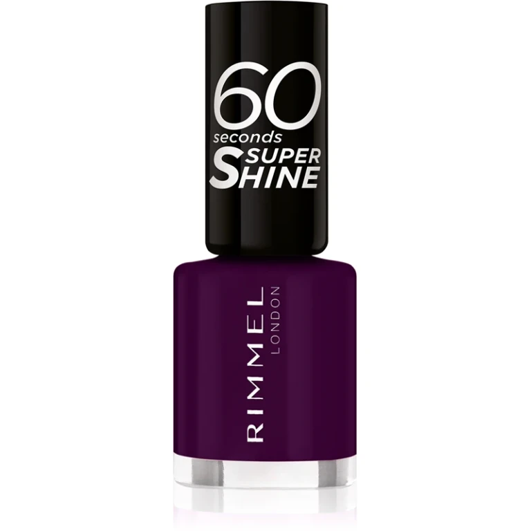 60 Seconds Super Shine Nail Polish Color 345 Black Cherries 8 ml