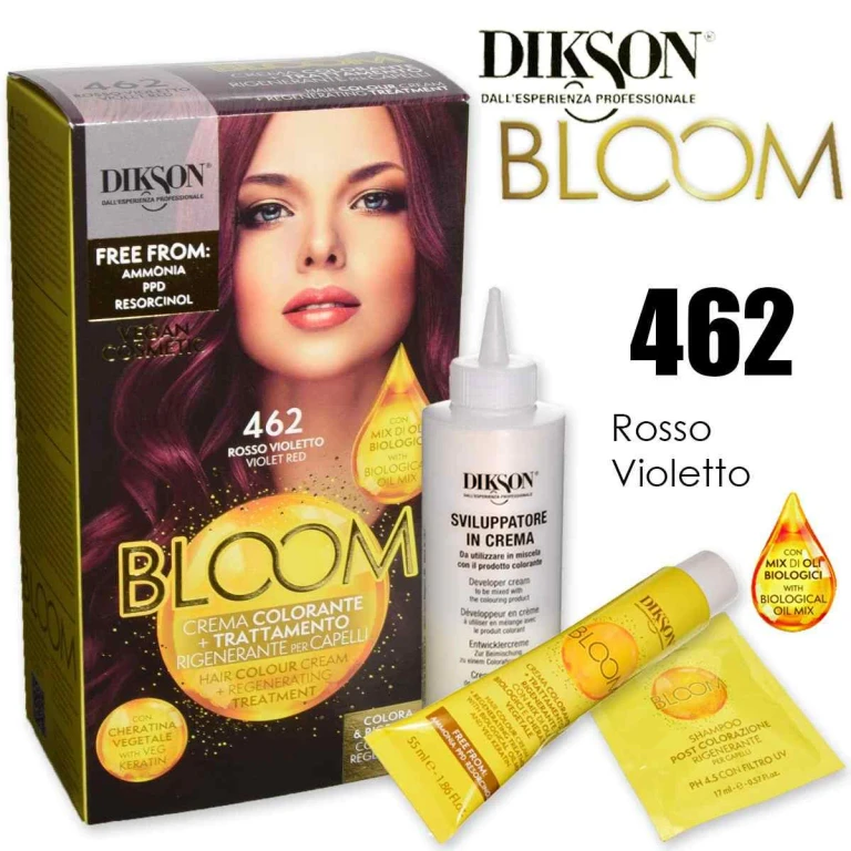Bloom Crema Colorante con Cheratina 462 Rosso Viola