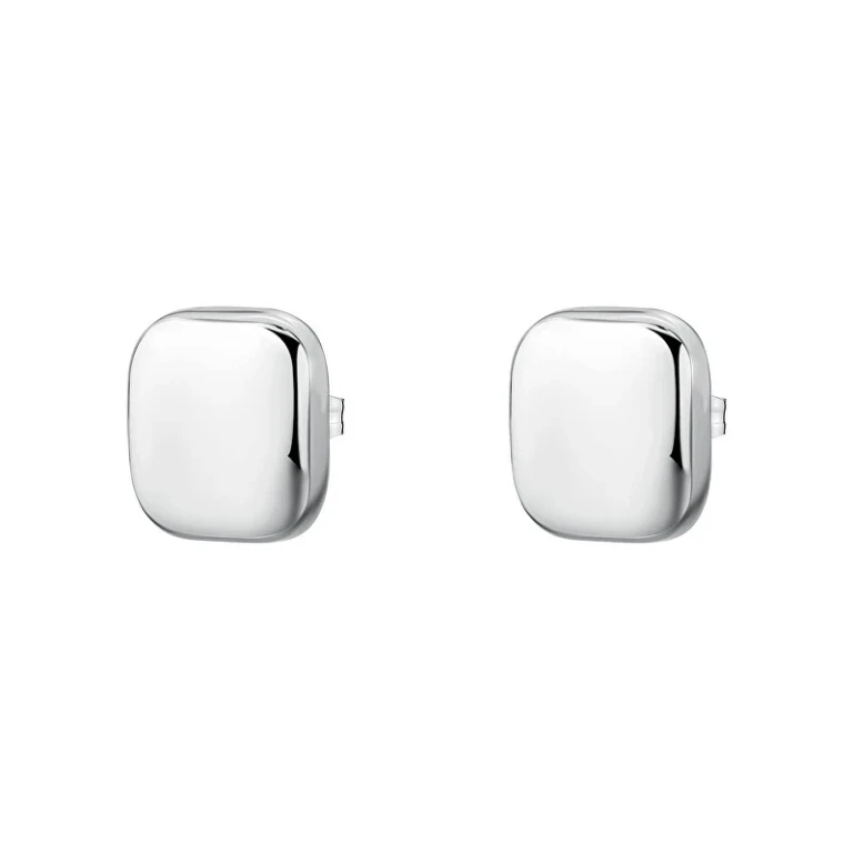Modern Earrings in Steel Muse Bue21